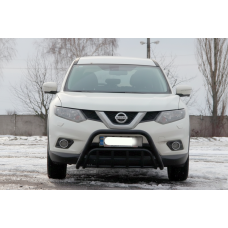 Кенгурятник WT002 Black (нерж) для Nissan X-trail T32/Rogue 2014-2021 гг