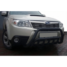 Кенгурятник WT002 Black (нерж.) для Subaru Forester 2008-2013 гг