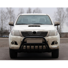 Кенгурятник WT002 Black (нерж.) для Toyota Hilux 2006-2015 гг