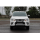 Передняя защита QT008 Black (нерж) для Toyota Hilux 2015- гг