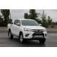 Передняя защита QT008 Black (нерж) для Toyota Hilux 2015- гг
