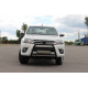 Передняя защита WT010 Black (нерж) для Toyota Hilux 2015- гг