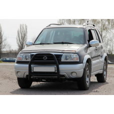 Кенгурятник QT007 Black (нерж) для Suzuki Vitara 1998-2006 рр