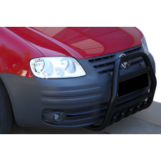 Кенгурятник QT007 Black (нерж) для Volkswagen Caddy 2004-2010 гг