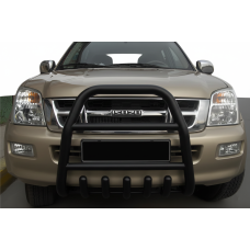 Передній захист QT007 Black (нерж.) для Isuzu D-Max 2011-2019 рр