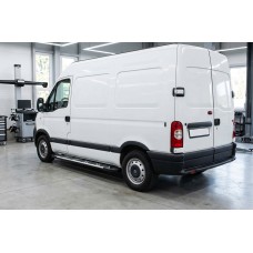 Боковые Подножки Sunrise (2 шт., Алюминий) Короткая База для Opel Movano 2004-2010 гг