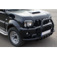 Кенгурятник с усами QT007 Black (нерж) для Suzuki Jimny 1998-2018 гг