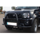Кенгурятник с усами QT007 Black (нерж) для Suzuki Jimny 1998-2018 гг