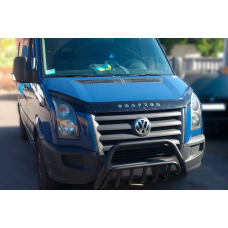 Передняя дуга WT002 Black (нерж.) для Volkswagen Crafter 2006-2016 гг