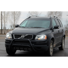 Передня дуга WT002 Black (нерж.) для Volvo XC90 2002-2014 рр