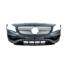 Передній бампер в зібраному вигляді (стиль CLA45 AMG) для Mercedes CLA C117 2013-2019 рр