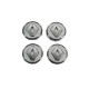 Серые колпачки на диски с кольцом 81568GR (57мм на 49мм, комплект 4 шт) для Renault