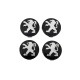 Колпачки на диски 60/58 мм p02011bl (комплект 4 шт) для Peugeot