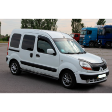 Бічні труби Black (2 шт., нерж.) для Renault Kangoo 1998-2008 рр