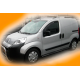 Боковые трубы Ø70 Черные (2 шт., Нержавейка) для Fiat Fiorino/Qubo 2008-2024 гг
