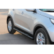 Боковые трубы Black (2 шт., нержавейка) для Kia Sportage 2010-2015 гг