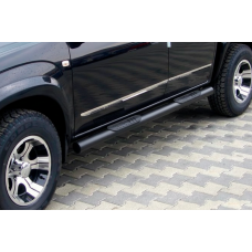 Боковые трубы для стандартной базы Black (2 шт, нерж) для Toyota Rav 4 2006-2013 гг