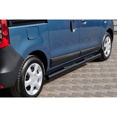 Боковые трубы Black (2 шт., Нержавейка) для Renault Dokker 2013-2022 гг