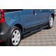 Боковые трубы Black (2 шт., Нержавейка) для Renault Dokker 2013-2022 гг