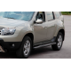 Боковые трубы с вставками Black (2 шт., нерж. сталь) для Dacia Duster 2008-2018 гг