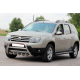 Боковые трубы с вставками Black (2 шт., нерж. сталь) для Dacia Duster 2008-2018 гг