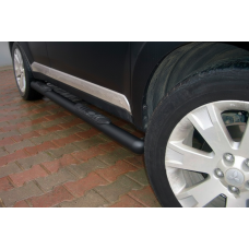 Боковые трубы Black (2 шт., Нержавейка) для Nissan Murano 2008-2014 гг