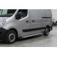 Боковые пороги Allmond (2 шт., алюминий) Короткая База для Opel Movano 2010-2021 гг