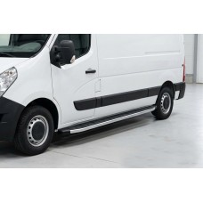 Бокові пороги Fullmond (2 шт., алюміній) Довга база для Opel Movano 2010-2021 рр