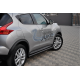Боковые трубы Ø60 Черные (2 шт., Нержавейка) для Nissan Juke 2010-2019 гг