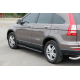 Боковые Трубы BB002 Черные (2 шт., Нержавейка) для Honda CRV 2012-2016 гг