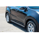 Боковые Трубы BB002 Черные (2 шт., Нержавейка) для Kia Sportage 2015-2021 гг