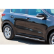 Боковые Трубы BB002 Черные (2 шт., Нержавейка) для Kia Sportage 2015-2021 гг