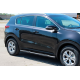 Боковые Трубы BB002 Черные (2 шт., Нержавейка) для Kia Sportage 2015-2021 гг