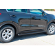 Боковые Трубы BB001 Черные (2 шт., Нержавейка) для Kia Sportage 2015-2021 гг