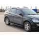 Боковые трубы BB002 Черные (2 шт., Нержавейка) для SsangYong Kyron 2005-2014 гг