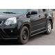 Боковые Трубы BB002 Черные (2 шт., Нержавейка) для Nissan X-trail T31 2007-2014 гг