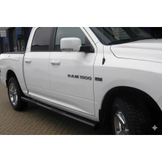 Бічні труби стандартні Black (2 шт., Нерж) для Dodge RAM