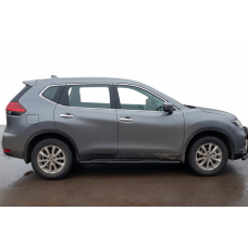 Боковые трубы Black (2 шт, нержавейка) для Nissan X-trail T32/Rogue 2014-2021 гг
