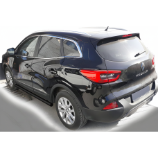 Боковые трубы Black (2 шт) для Renault Kadjar 2015-2022 гг