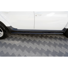 Боковые трубы BB002 Черные (2 шт., Нержавейка) для Dacia Duster 2018-2024 гг