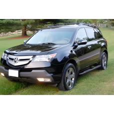 Бічні труби Black (2 шт, нерж) для Acura MDX 2007-2013 рр