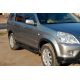 Боковые трубы Black (2 шт., нержавейка) для Honda CRV 2001-2006 гг