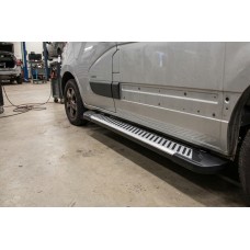 Боковые Подножки Line (2 шт., Алюминий) Короткая База для Renault Master 2011-2023 гг