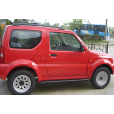 Боковые трубы Black (2 шт., нержавейка) для Suzuki Jimny 1998-2018 гг