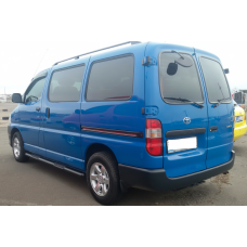 Бічні труби Black (2 шт., нерж) для Toyota HiAce