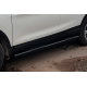 Боковые трубы Black (2017-2021, 2 шт., нерж. сталь) для Nissan Qashqai