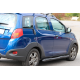Боковые трубы Black (2 шт., нержавейка) для Chery Beat 2009-2015 гг