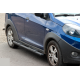 Боковые трубы Black (2 шт., нержавейка) для Chery Beat 2009-2015 гг