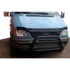 Кенгурятник WT022 Black (нерж.) 1995-2000 для Mercedes Sprinter W901/902/903/904/905 рр