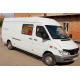 Боковые трубы Black (2 шт., нержавейка) Короткая база, Ø70 для Mercedes Sprinter W901/902/903/904/905 1995-2006 гг